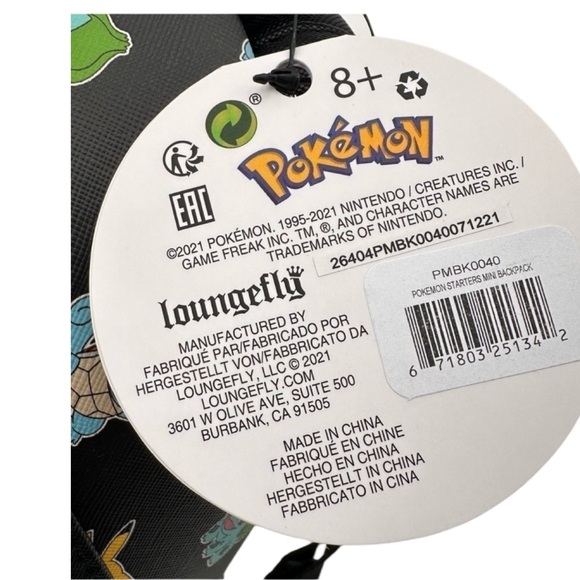 Loungefly Pokemon Starters Mini Backpack NWT🎁Great Gift For The Holidays 🎁 - Picture 6 of 8